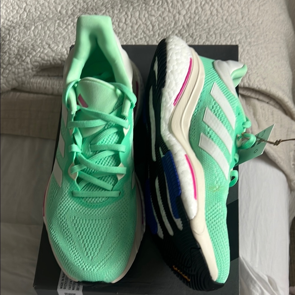 Adidas Mint Green Running Shoes